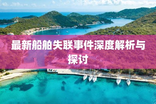 最新船舶失联事件深度解析与探讨