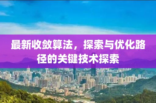 最新收敛算法，探索与优化路径的关键技术探索