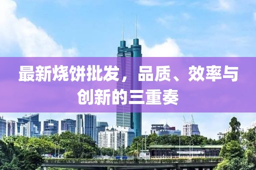 最新烧饼批发，品质、效率与创新的三重奏