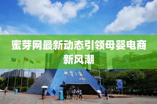 蜜芽网最新动态引领母婴电商新风潮