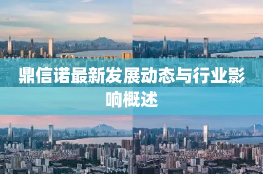 鼎信诺最新发展动态与行业影响概述