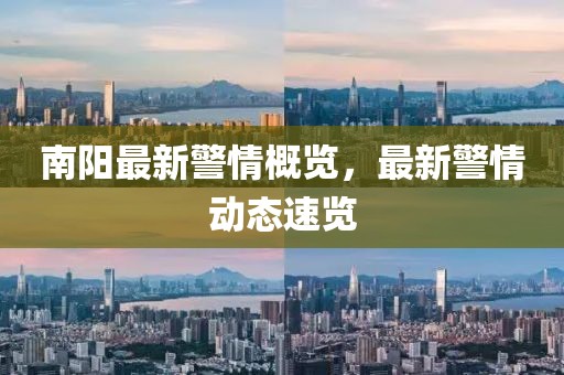 南阳最新警情概览，最新警情动态速览