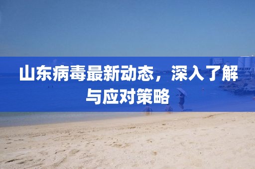 山东病毒最新动态，深入了解与应对策略