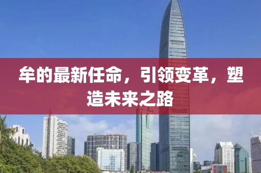 牟的最新任命，引领变革，塑造未来之路