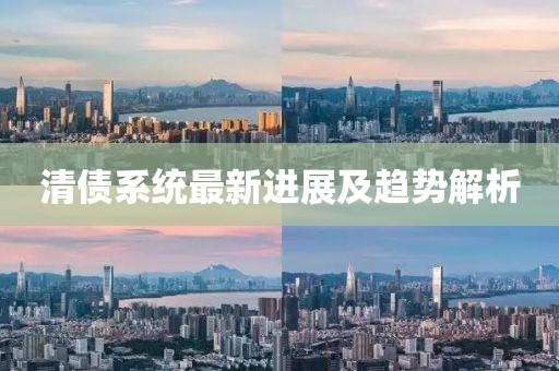 清债系统最新进展及趋势解析