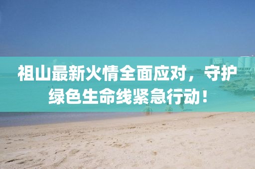 祖山最新火情全面应对，守护绿色生命线紧急行动！