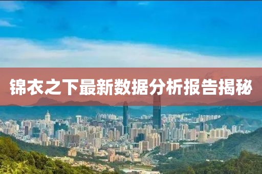 锦衣之下最新数据分析报告揭秘