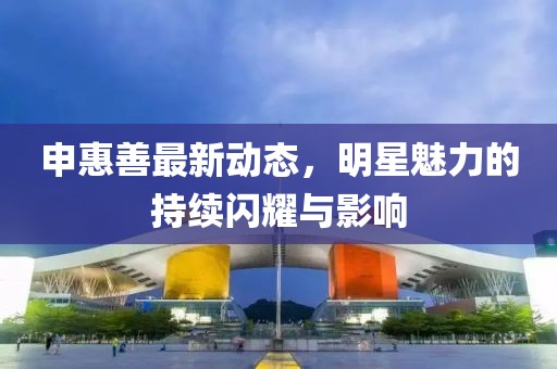 申惠善最新动态，明星魅力的持续闪耀与影响