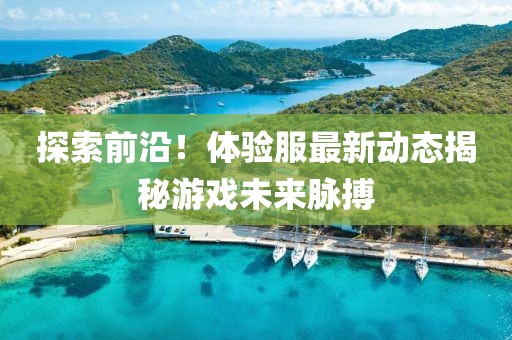 探索前沿！体验服最新动态揭秘游戏未来脉搏
