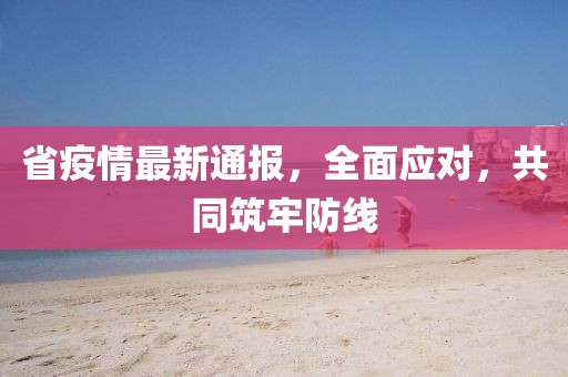 省疫情最新通报，全面应对，共同筑牢防线