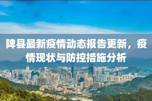 陴县最新疫情动态报告更新，疫情现状与防控措施分析