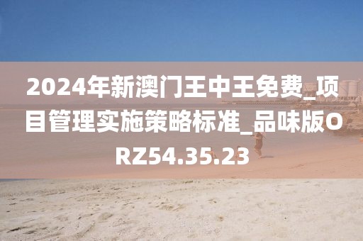 2024年新澳门王中王免费_项目管理实施策略标准_品味版ORZ54.35.23