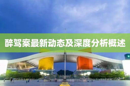 醉驾案最新动态及深度分析概述