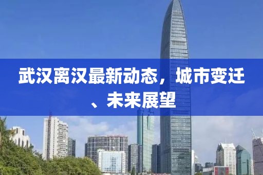 武汉离汉最新动态，城市变迁、未来展望