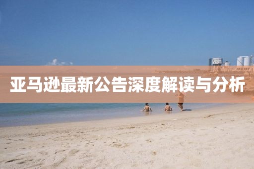 亚马逊最新公告深度解读与分析
