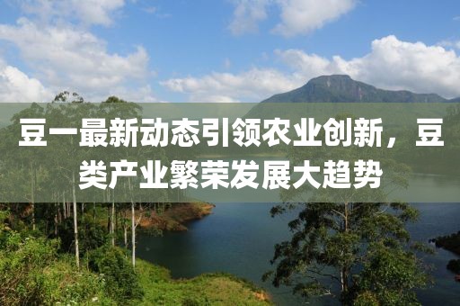 豆一最新动态引领农业创新，豆类产业繁荣发展大趋势