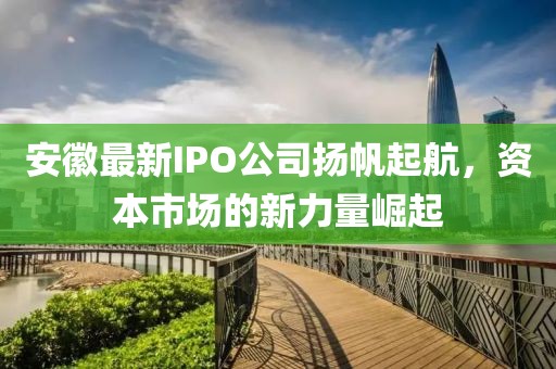 安徽最新IPO公司扬帆起航，资本市场的新力量崛起
