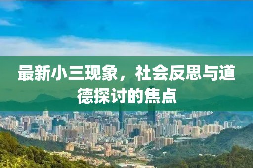 最新小三现象，社会反思与道德探讨的焦点