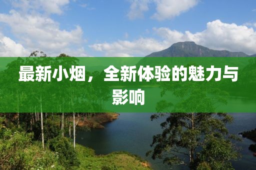 最新小烟，全新体验的魅力与影响