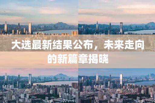 大选最新结果公布，未来走向的新篇章揭晓
