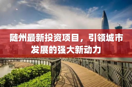 随州最新投资项目，引领城市发展的强大新动力
