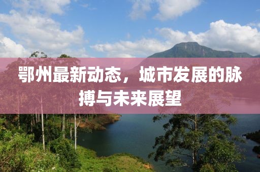 鄂州最新动态，城市发展的脉搏与未来展望