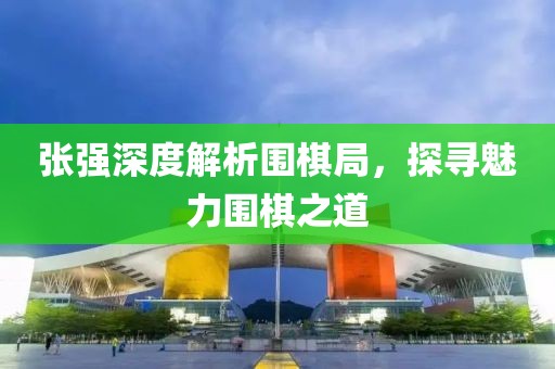 张强深度解析围棋局，探寻魅力围棋之道