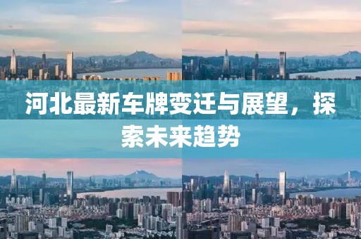 河北最新车牌变迁与展望，探索未来趋势