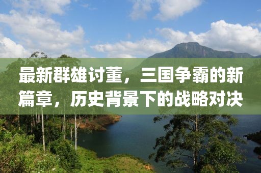 最新群雄讨董，三国争霸的新篇章，历史背景下的战略对决