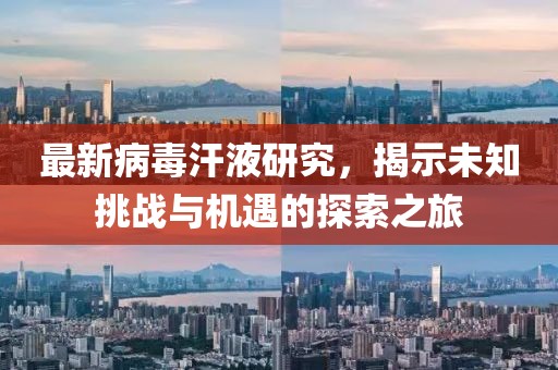 最新病毒汗液研究，揭示未知挑战与机遇的探索之旅