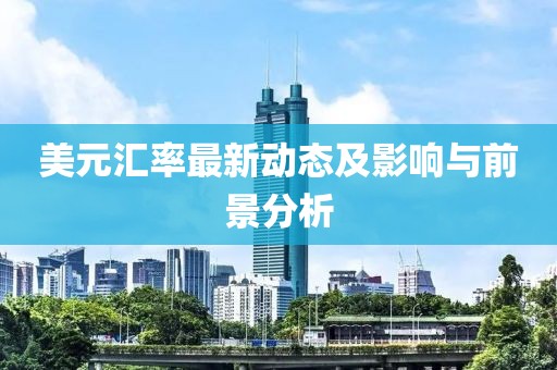 美元汇率最新动态及影响与前景分析