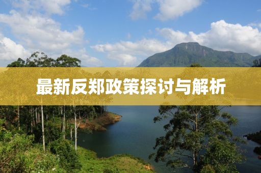 最新反郑政策探讨与解析