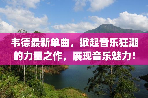 韦德最新单曲，掀起音乐狂潮的力量之作，展现音乐魅力！