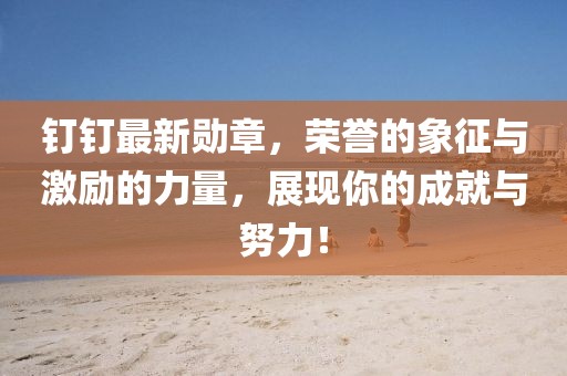 钉钉最新勋章，荣誉的象征与激励的力量，展现你的成就与努力！