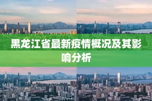 黑龙江省最新疫情概况及其影响分析