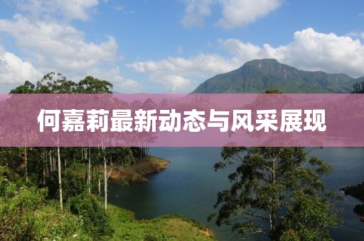 何嘉莉最新动态与风采展现