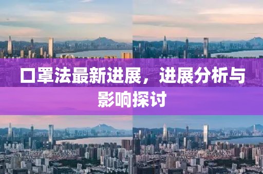 口罩法最新进展，进展分析与影响探讨