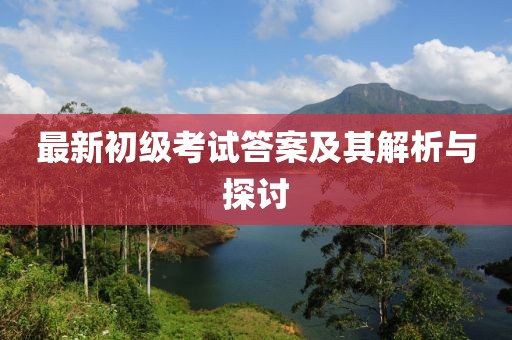 最新初级考试答案及其解析与探讨
