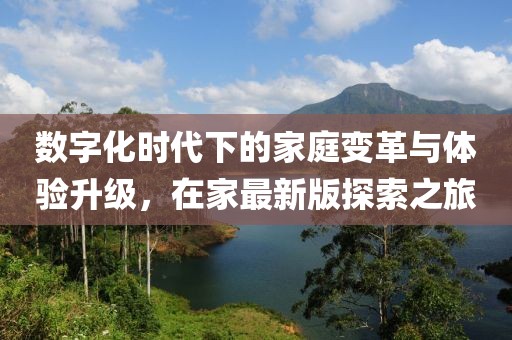 数字化时代下的家庭变革与体验升级，在家最新版探索之旅