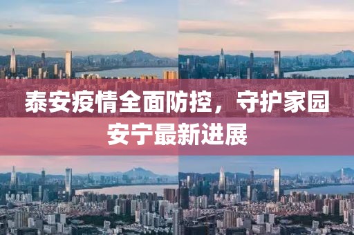 泰安疫情全面防控，守护家园安宁最新进展