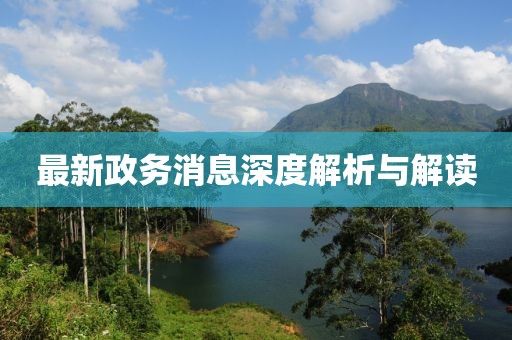 最新政务消息深度解析与解读