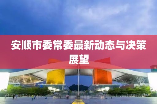 安顺市委常委最新动态与决策展望