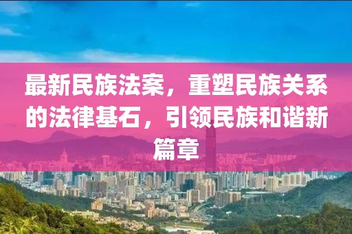 最新民族法案，重塑民族关系的法律基石，引领民族和谐新篇章
