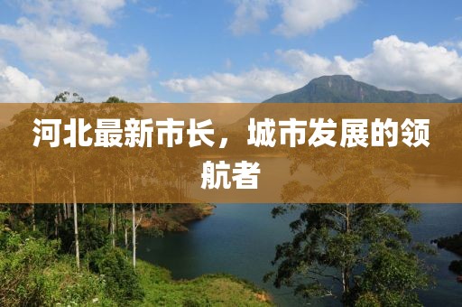 河北最新市长，城市发展的领航者