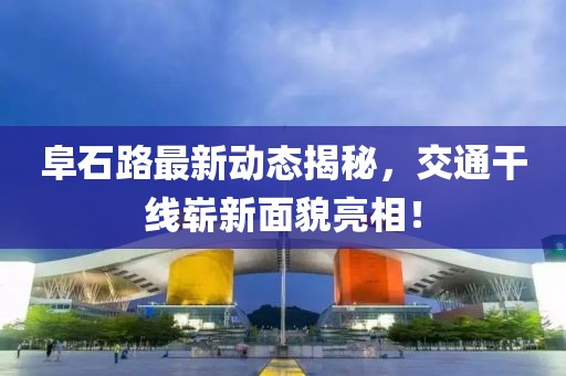 阜石路最新动态揭秘，交通干线崭新面貌亮相！