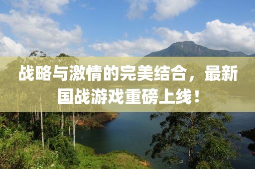 战略与激情的完美结合，最新国战游戏重磅上线！