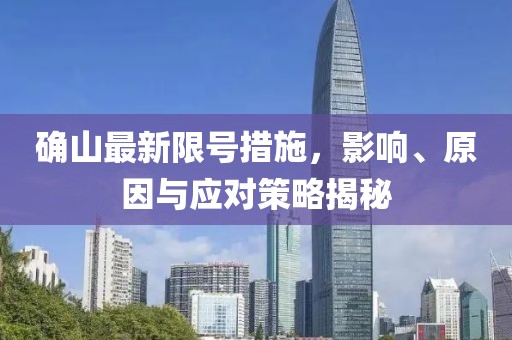 确山最新限号措施，影响、原因与应对策略揭秘