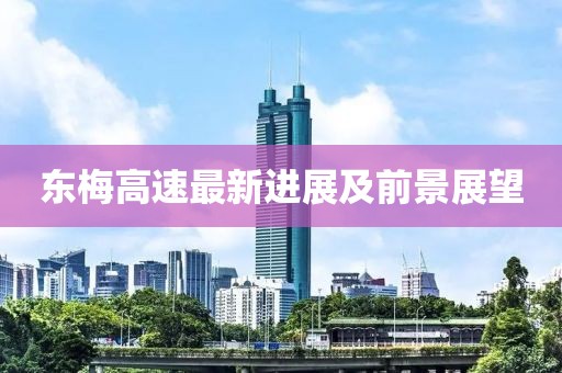 东梅高速最新进展及前景展望