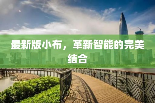 最新版小布，革新智能的完美结合