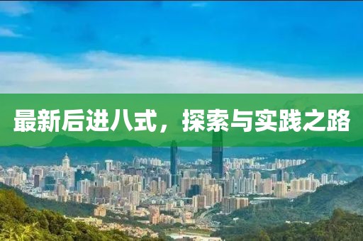 最新后进八式，探索与实践之路